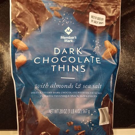 Members Mark Dark Chocolate Thins With Almonds And Sea Salt Review