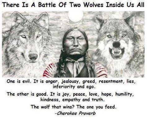 Feed The Good Wolf Two Wolves Native American Quotes American Quotes