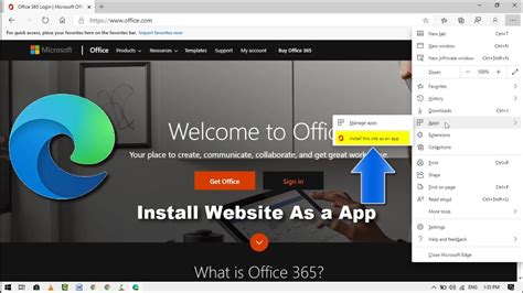 How To Install A Website As An App In Windows Using Microsoft Edge