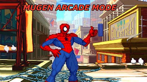 Mugen Arcade Mode With Spider Man Youtube