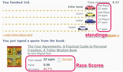 TypeRacer: Free Online Car Race Game That Improves Typing Speed!