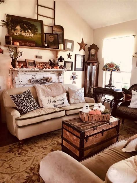 Photo From Melissa R Primitive Living Room Country Decor Cozy House