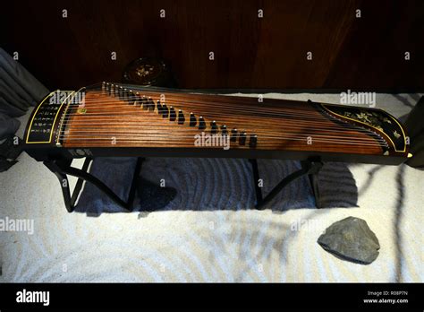 Guzheng A Traditional Chinese String Instrument Stock Photo Alamy