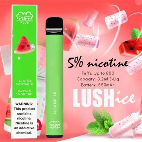 Buy Puff Bar Plus Disposable Lush Ice In India Online Vapehere India