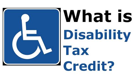 Disability Tax Credit In Canada Youtube