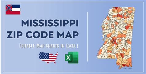 Mississippi Zip Code Map And Population List In Excel