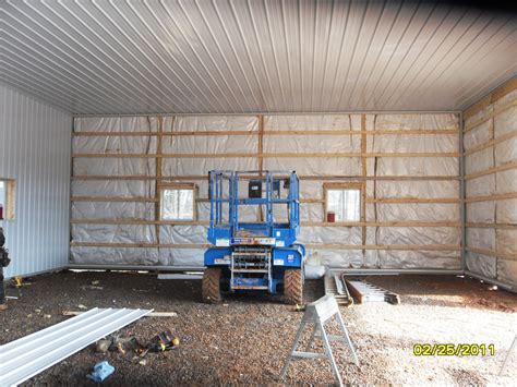 It's going to be a pole barn, metal outside, osb on all interior walls & metal on the ceilings. Insulating Pole Barn - BARN