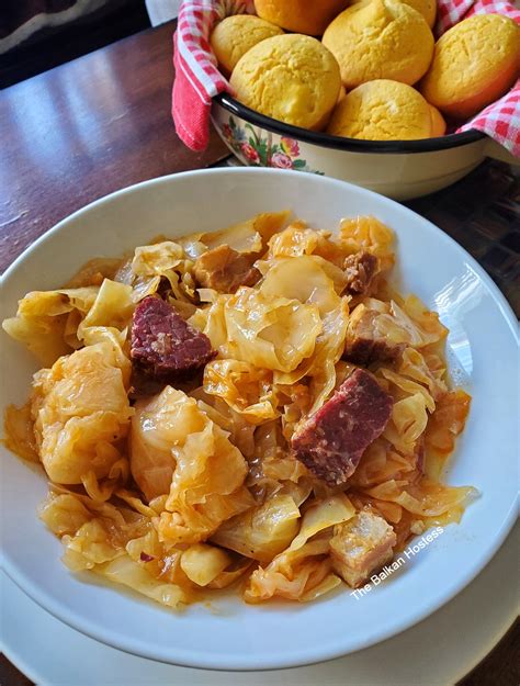 Kiseli Kupus Sa Suvim Mesompickled Cabbage With Smoked Meat The