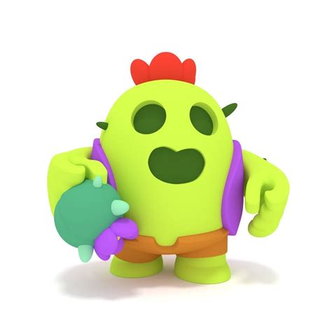 We're compiling a large gallery with as high of quality of keep in mind that you have to have the brawler unlocked to purchase any of these. 3D printable model Brawl Stars Spike | CGTrader