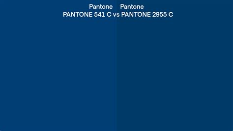 Pantone 541 C Vs Pantone 2955 C Side By Side Comparison