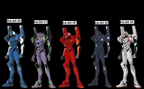 All Five Eva Units By Asheroththedestroyer Neon Genesis Evangelion