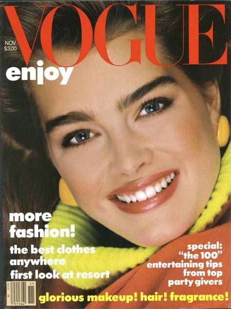 Covers ~ Brooke Brooke Shields Vogue Magazine Magazine Cover