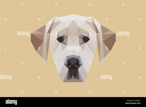 Triangle Polygonal Dog Geometric Polygon Dog Stock Vector Image And Art