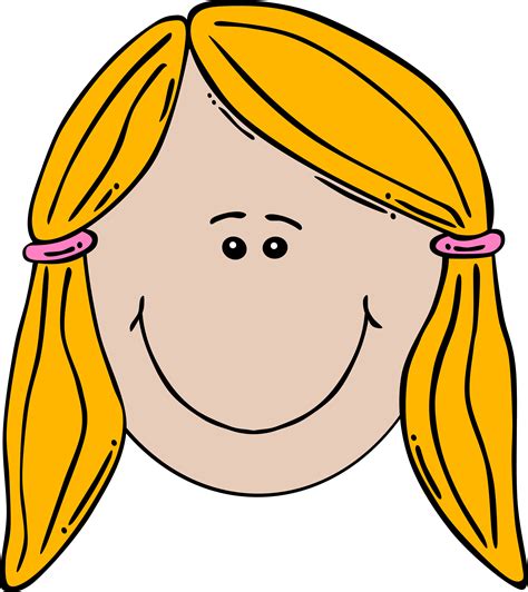 Clipart - Girl Face Cartoon png image