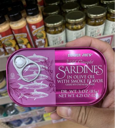 Trader Joes Lightly Smoked Sardines In Olive Oil 425oz Carlo Pacific