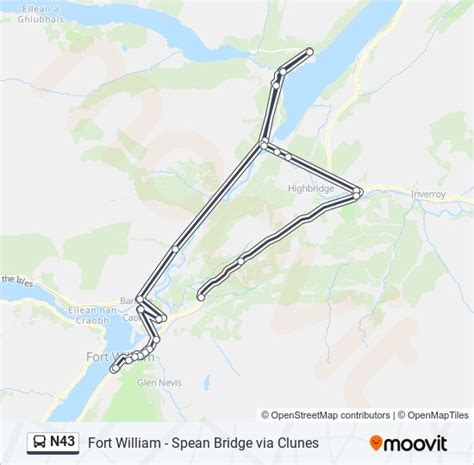 N43 Route Schedules Stops And Maps Fort William Updated