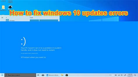 Windows How To Fix Windows Updates Errors Youtube