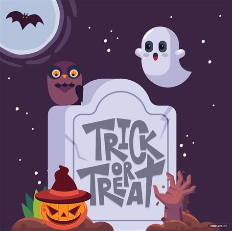 Halloween Trick Or Treat Vector In Illustrator Svg  Eps Png