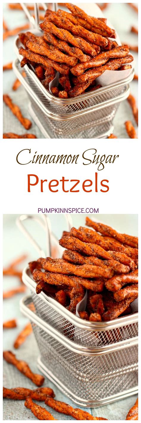 But cinnamon has uses other than for topping sweets, including improving your health. These Cinnamon Sugar Pretzels are sweet, salty, and full ...