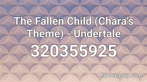 All of coupon codes are below are 18 working coupons for undertale id codes for roblox from reliable websites that we. The Fallen Child (Chara's Theme) - Undertale Roblox ID ...
