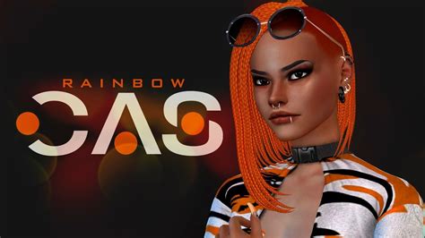 The Sims 4 🌈 Cas Rainbow Challenge Orange Youtube
