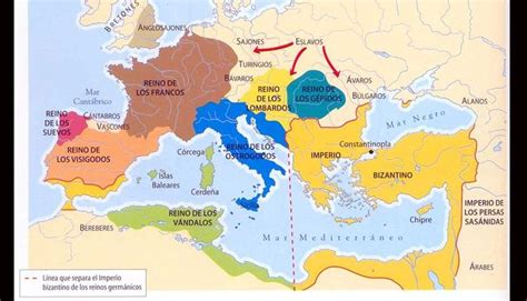 Europa En El Siglo V Foto Agencias Imperio Romano De Oriente