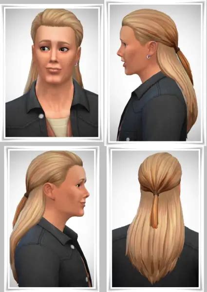 Birksches Sims Blog JohnnyWs Ponytail Hair Sims 4 Hairs