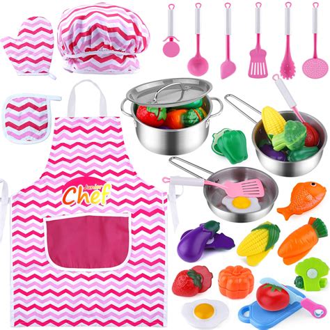 Buy Kids Kitchen Pretend Play Toys Kitchen Playset Cooking Toys Set