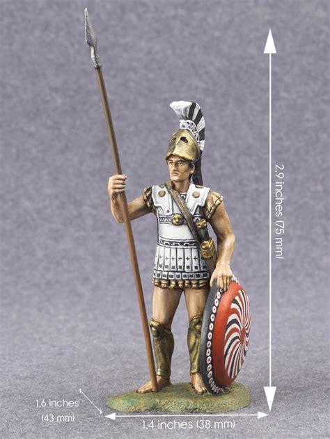 Spartan Hoplite Miniature Collection Greek Soldier Spartan Etsy