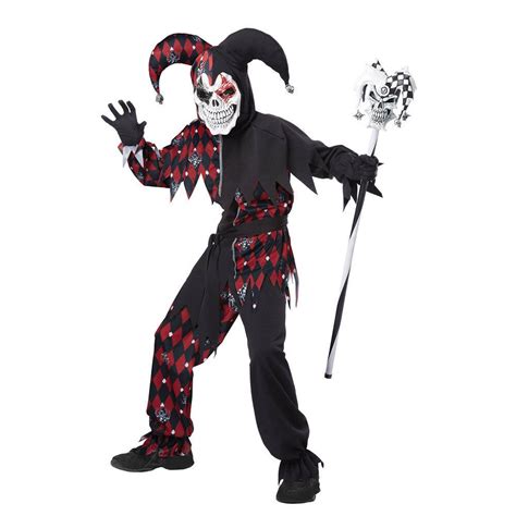 Boys Sinister Jester Halloween Costume | eBay | Jester ...