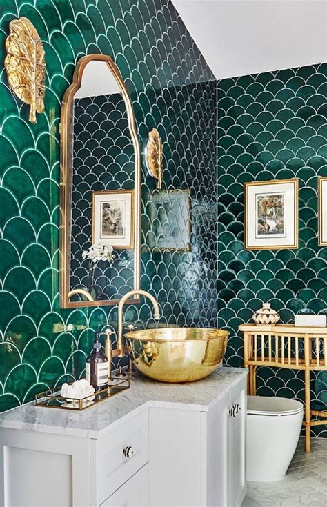 Mermaid Tile Commonly Referred To As Fish Scale Tile Is Very Popular For Bathroom Remodeling