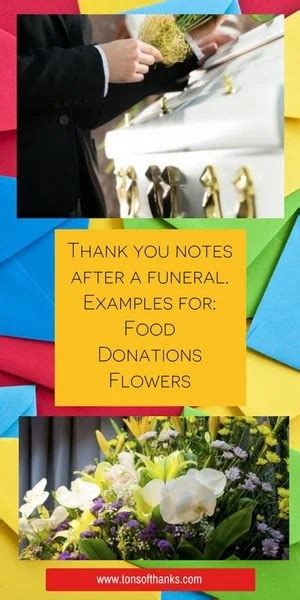 Thank You For Funeral Flowers Etiquette Thank You Note Samples For