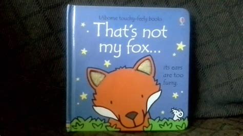 Thats Not My Fox Usborne Touchy Feely Children Books Youtube