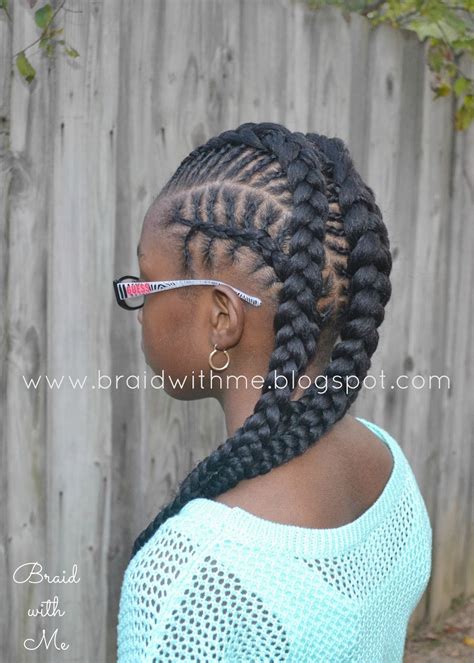 One, braids are a protective style that is going to keep your hair in place and limit the amount of times you'll need to comb the hair. Braid with Me: Natural Styles for Kids: Fish Bone Cornrows