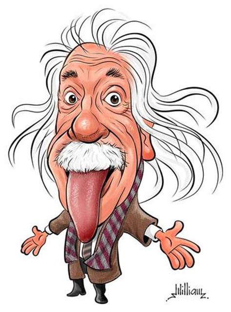 Albert Einstein By William Medeiros Famous People Cartoon Toonpool