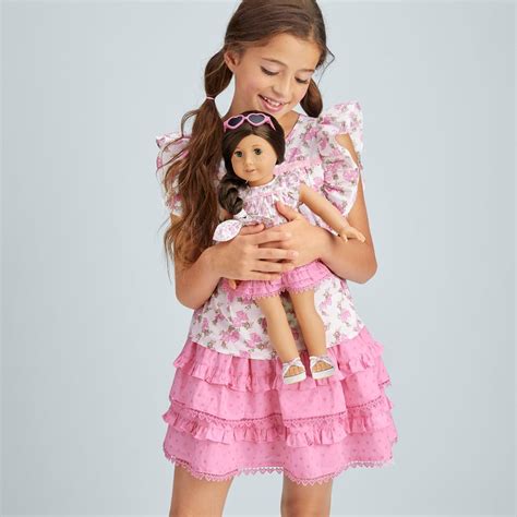 A Ruffled Set American Girl X Loveshackfancy Rosy Ruffles Outfit For Girls And Dolls American