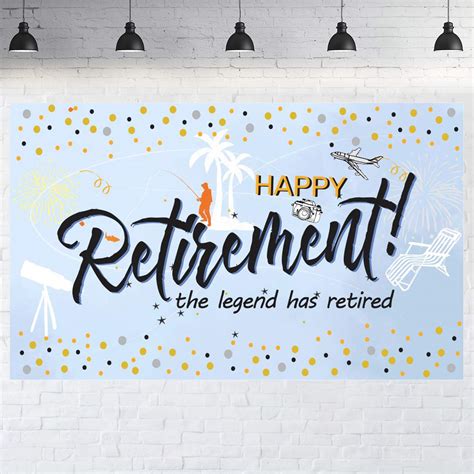 Buy Happy Retirement Party Decorations Large Retirement Party Banner