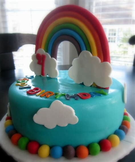 Darlin Designs Rainbow Birthday Cake Rainbow Birthday Cake 6th
