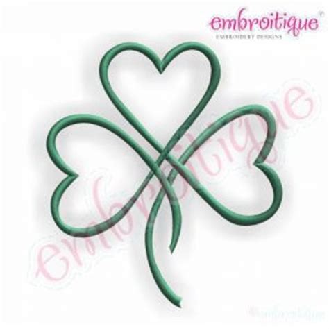 Celtic Shamrock Machine Embroidery Design Irish Embroidery Etsy