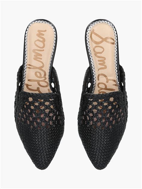 Sam Edelman Clara Pointed Woven Leather Mules At John Lewis And Partners