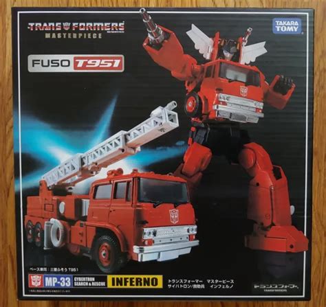 Transformer Masterpiece Mp 33 Inferno G1 Search And Rescue Sealed New Usa