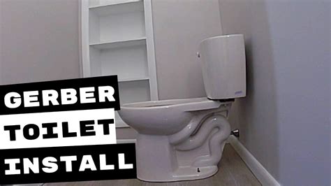 Gerber Elongated Comfort Height Toilet Installation Youtube