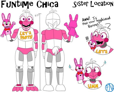 Funtime Chica Reference Sheet By Fnafnations Fnaf Fnaf Characters