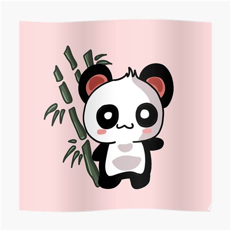 Póster Panda Kawaii De Belindafrs Redbubble