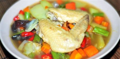 Campur ayam dan udang cincang. Resep Masakan Sup Ayam Kuah Bening