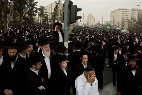 Ultra Orthodox Jews Protest Israeli Military Draft Bill In Jerusalem