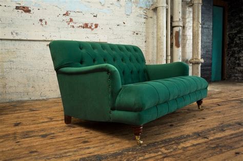 Emerald Green Velvet Chesterfield Sofa Sofa Design Ideas