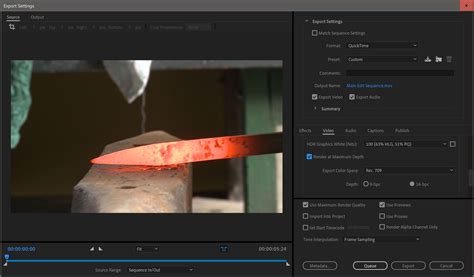 Max Bit Depth And Max Render Quality In Premiere Pro