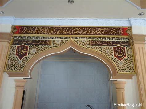 Model Motif Dan Harga Mihrab Masjid Jati Ukir Jepara Modern Mewah