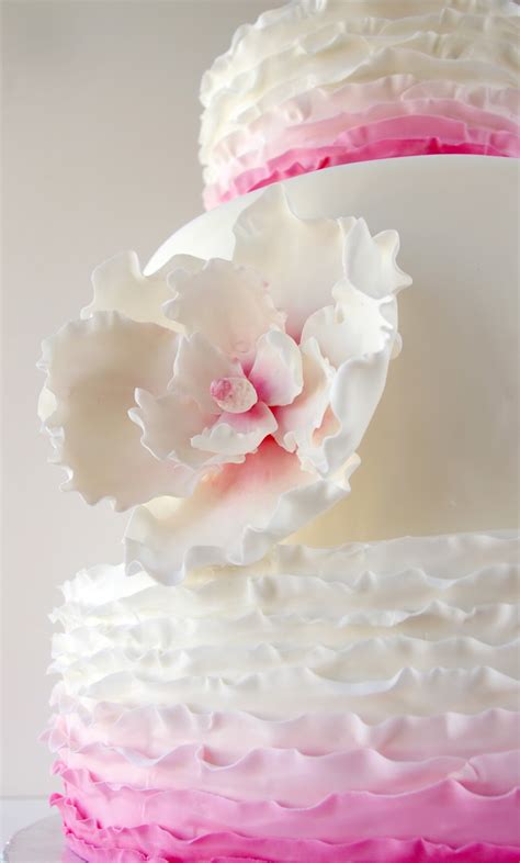 25 Ombre And Ruffle Wedding Cake Wonders